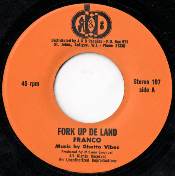 Franco ~ Fork Up De Land (Vinyl) - Djungel & Jazz