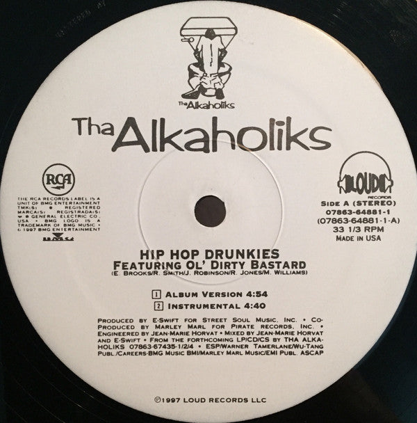 Tha Alkaholiks Featuring Ol' Dirty Bastard ~ Hip Hop Drunkies (Vinyl) - Djungel & Jazz