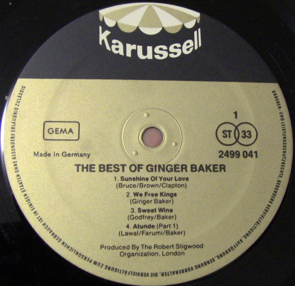 Ginger Baker ~ The Best Of Ginger Baker (Vinyl) - Djungel & Jazz