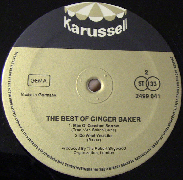 Ginger Baker ~ The Best Of Ginger Baker (Vinyl) - Djungel & Jazz