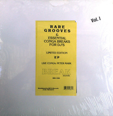 Unknown Artist : Rare Grooves & Essential Drum Conga Breaks For DJ's Vol. 1 (12", EP, Ltd)