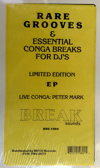 Unknown Artist : Rare Grooves & Essential Drum Conga Breaks For DJ's Vol. 1 (12", EP, Ltd)