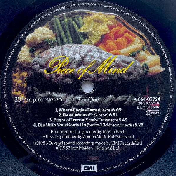 Iron Maiden ~ Piece Of Mind (Vinyl) - Djungel & Jazz