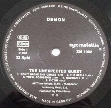 Demon (4) : The Unexpected Guest (LP, Album, RE)