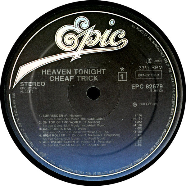 Cheap Trick ~ Heaven Tonight (Vinyl) - Djungel & Jazz