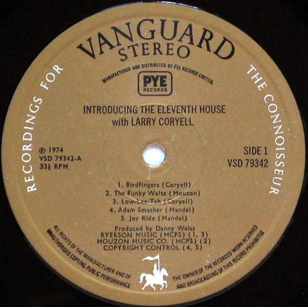 The Eleventh House With Larry Coryell ~ Introducing The Eleventh House (Vinyl) - Djungel & Jazz