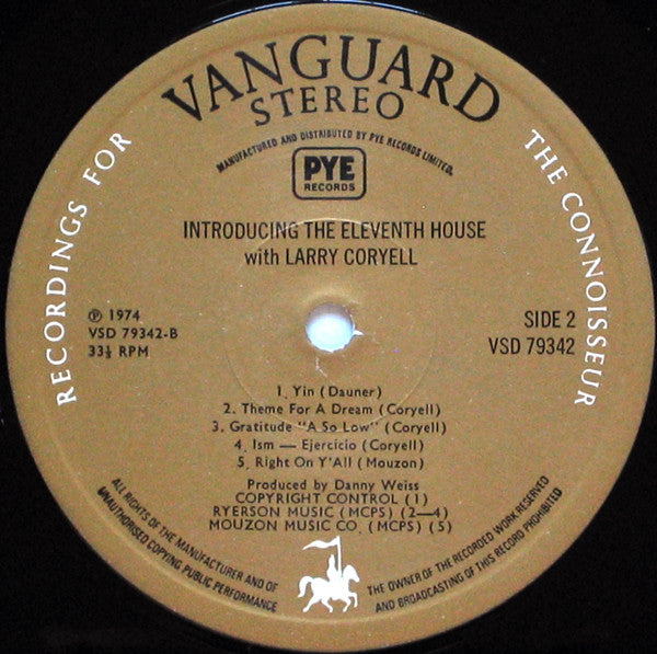 The Eleventh House With Larry Coryell ~ Introducing The Eleventh House (Vinyl) - Djungel & Jazz