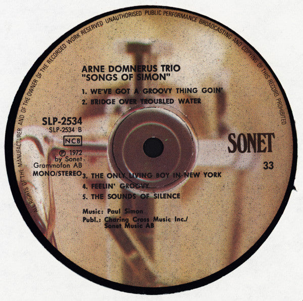 Arne Domnérus 3 ~ Songs Of Simon (Vinyl) - Djungel & Jazz