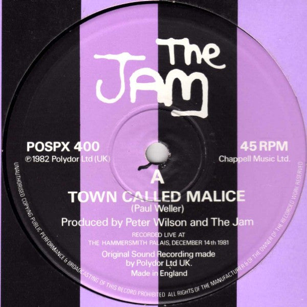The Jam ~ Town Called Malice / Precious (Vinyl) - Djungel & Jazz
