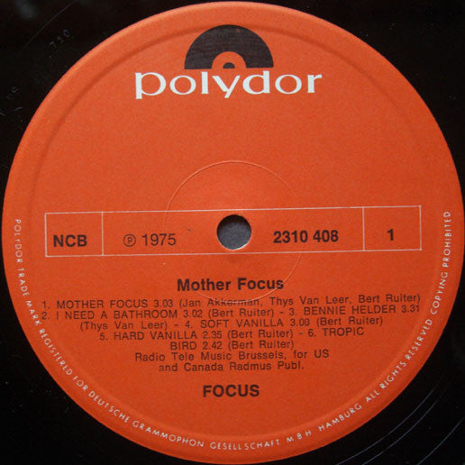 Focus  ~ Mother Focus (Vinyl) - Djungel & Jazz