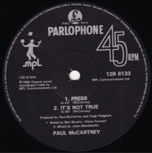 Paul McCartney ~ Press (Vinyl) - Djungel & Jazz