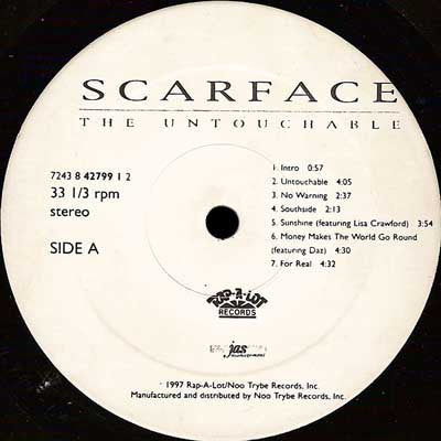 Scarface  ~ The Untouchable (Vinyl) - Djungel & Jazz