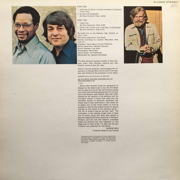 The Dave Brubeck Quartet ~ The Last Set At Newport (Vinyl) - Djungel & Jazz