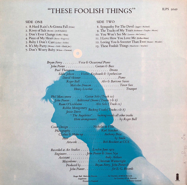 Bryan Ferry ~ These Foolish Things (Vinyl) - Djungel & Jazz