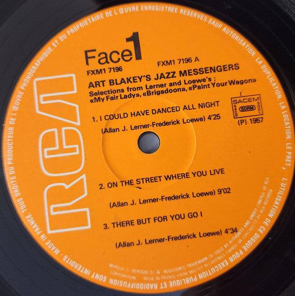 Art Blakey&#039;s Jazz Messengers ~ Selections From Lerner & Loewe&#039;s (Vinyl) - Djungel & Jazz