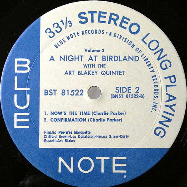 Art Blakey Quintet : A Night At Birdland Volume 2 (LP, Comp, RE)