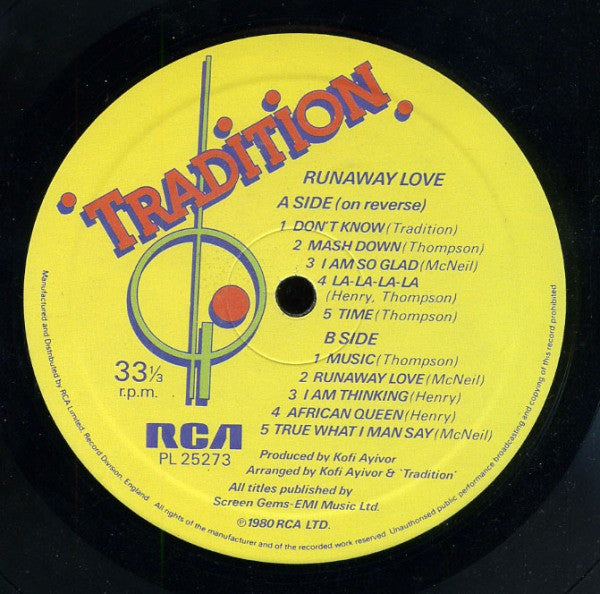 Tradition : Runaway Love (LP, Album)