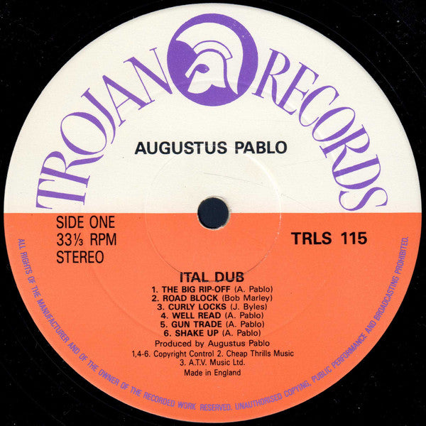 Augustus Pablo : Ital Dub (LP, Album, RE)