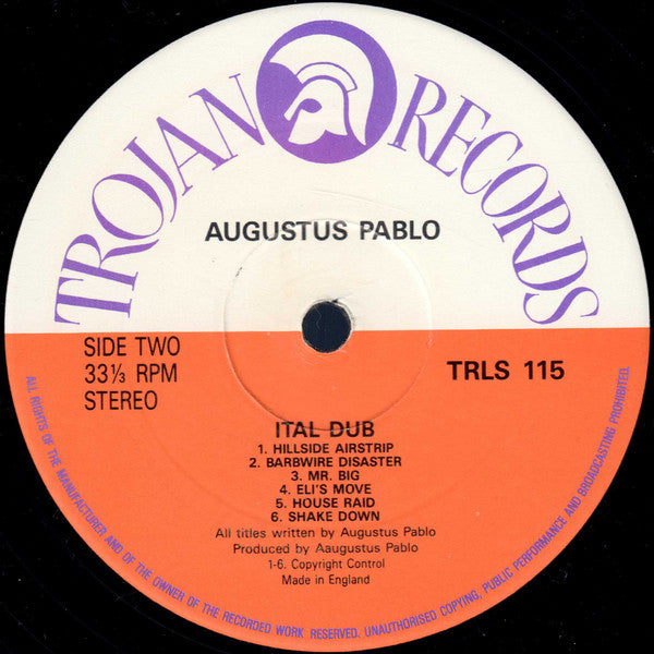 Augustus Pablo : Ital Dub (LP, Album, RE)