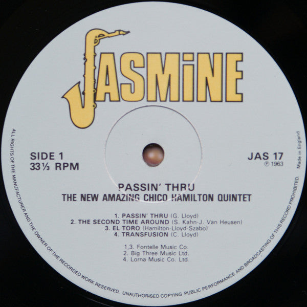 The New Amazing Chico Hamilton Quintet ~ Passin&#039; Thru (Vinyl) - Djungel & Jazz