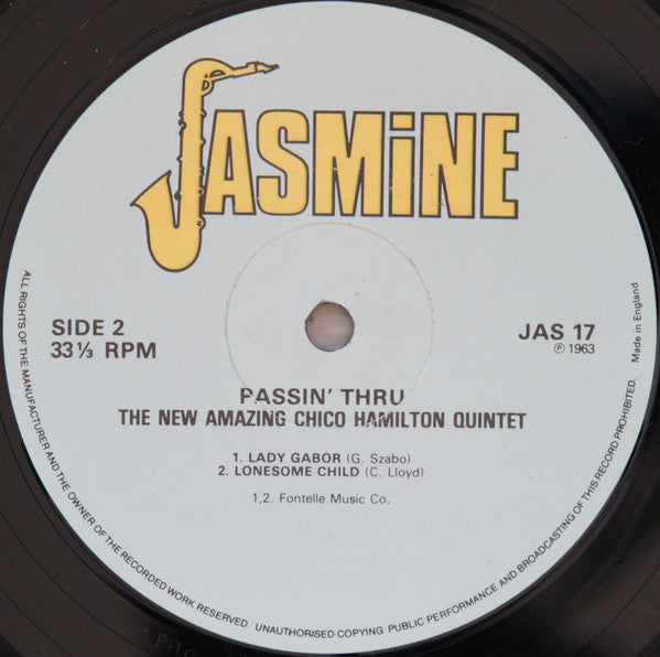 The New Amazing Chico Hamilton Quintet ~ Passin&#039; Thru (Vinyl) - Djungel & Jazz