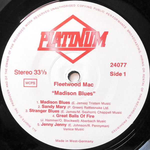 Fleetwood Mac : Madison Blues (LP)