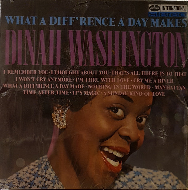 Dinah Washington : What A Diff'rence A Day Makes (LP, Album, RE)