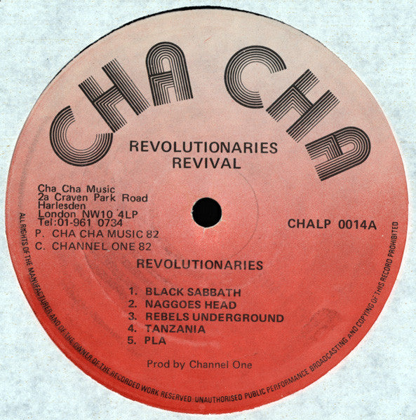 The Revolutionaries : Revival (LP, Album)