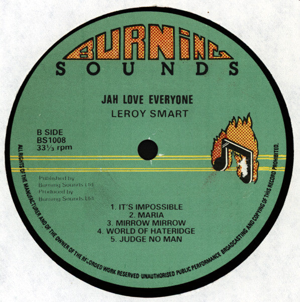 Leroy Smart : Jah Loves Everyone (LP, Album)