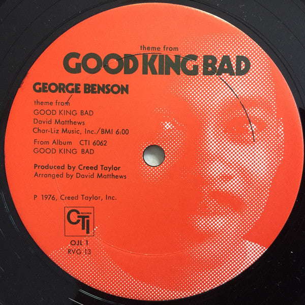 George Benson : Summertime / 2001 & Theme From Good King Bad (12", Single)