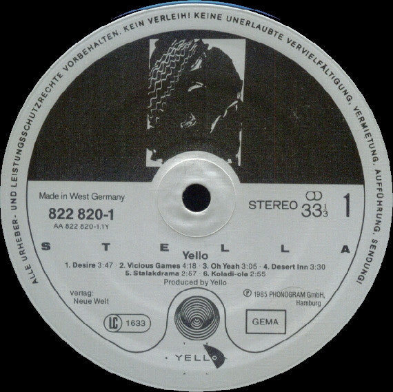 Yello ~ Stella (Vinyl) - Djungel & Jazz