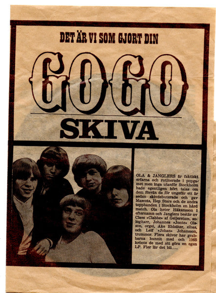 Ola & The Janglers, The Strangers , Tages ~ Bildjournalen Go Go Skiva 66 [#2] (Vinyl) - Djungel & Jazz