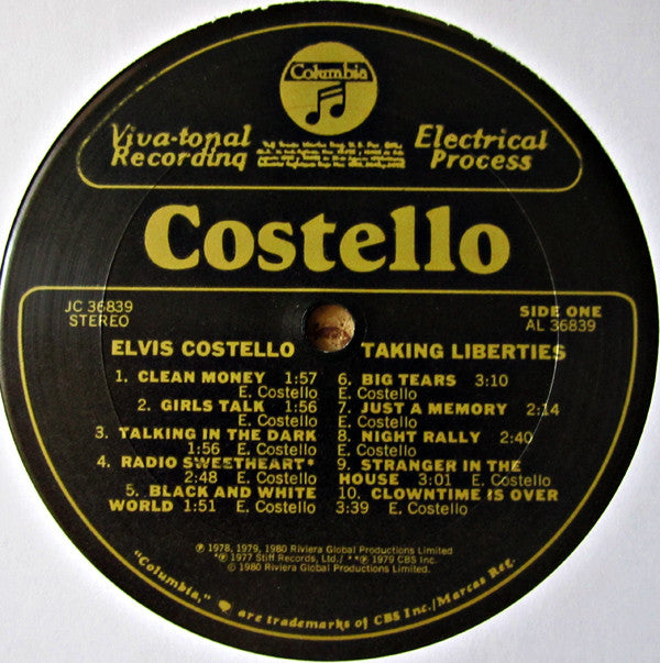 Elvis Costello ~ Taking Liberties (Vinyl) - Djungel & Jazz