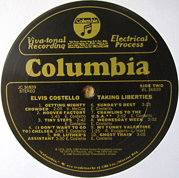 Elvis Costello ~ Taking Liberties (Vinyl) - Djungel & Jazz