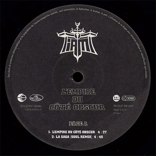 IAM ~ L'Empire Du Côté Obscur (Vinyl) - Djungel & Jazz