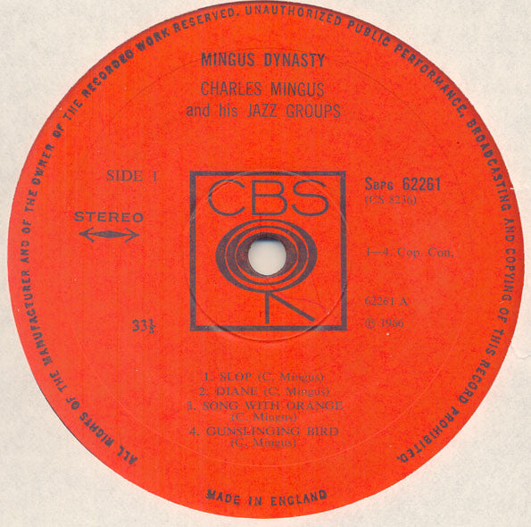 Charles Mingus And His Jazz Groups ~ Mingus Dynasty (Vinyl) - Djungel & Jazz