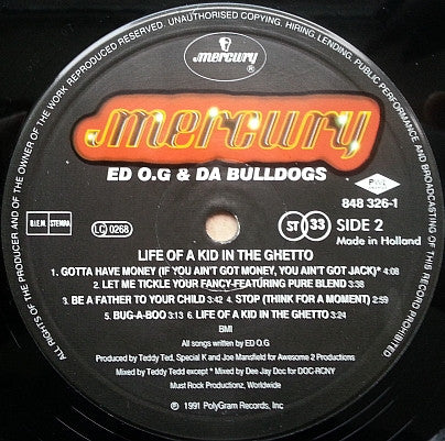 Ed O.G & Da Bulldogs ~ Life Of A Kid In The Ghetto (Vinyl) - Djungel & Jazz