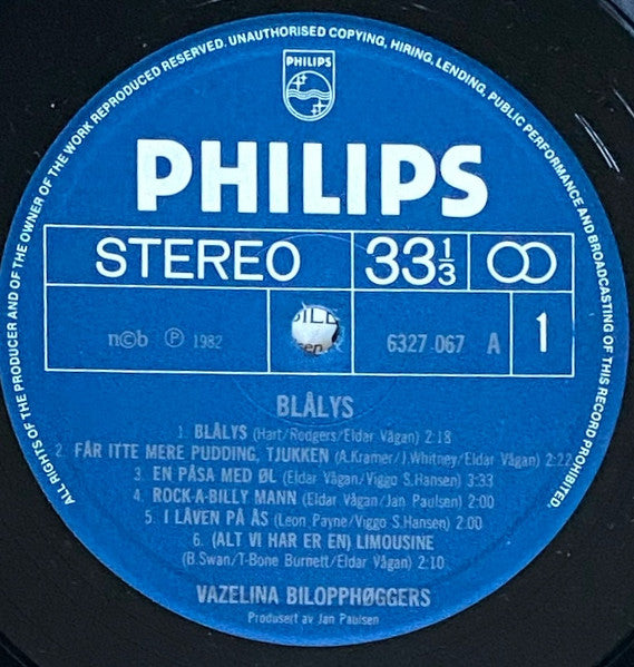 Vazelina Bilopphøggers ~ Blå Lys (Vinyl) - Djungel & Jazz
