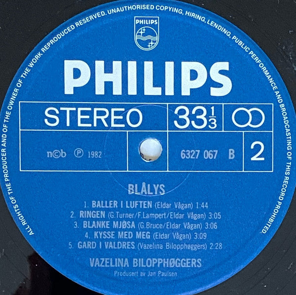 Vazelina Bilopphøggers ~ Blå Lys (Vinyl) - Djungel & Jazz