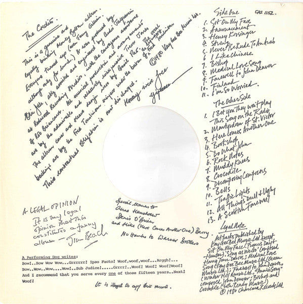 Monty Python ~ Monty Python's Contractual Obligation Album (Vinyl) - Djungel & Jazz