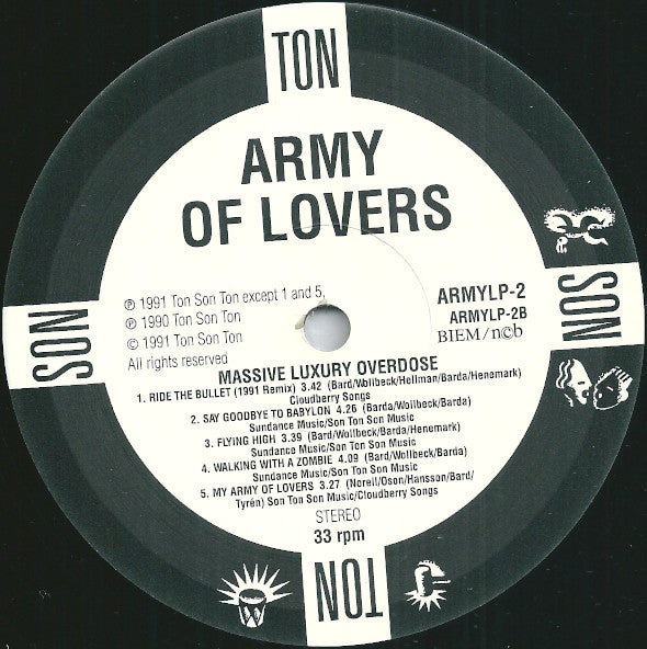 Army Of Lovers ~ Massive Luxury Overdose (Vinyl) - Djungel & Jazz