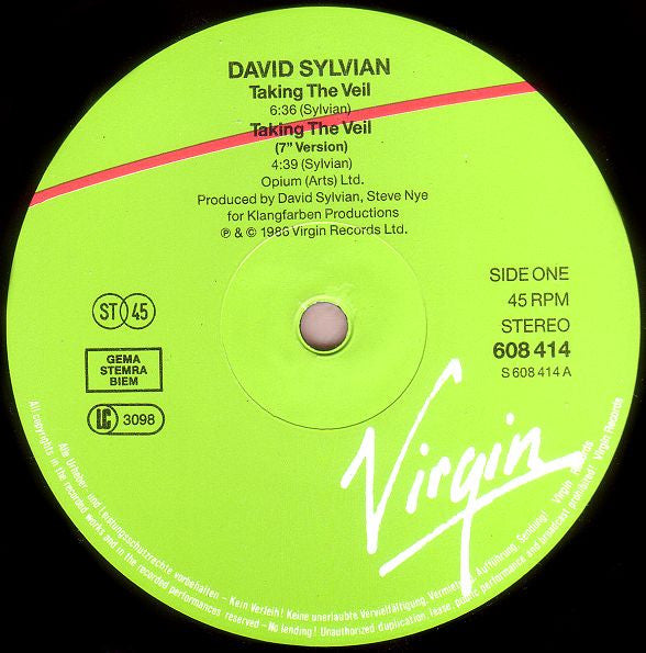 David Sylvian ~ A Little Girl Dreams Of Taking The Veil (Vinyl) - Djungel & Jazz