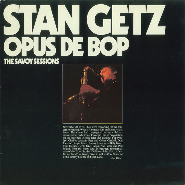 Stan Getz ~ Opus De Bop (Vinyl) - Djungel & Jazz