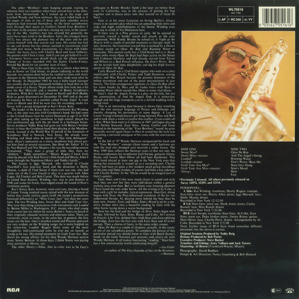 Stan Getz ~ Opus De Bop (Vinyl) - Djungel & Jazz