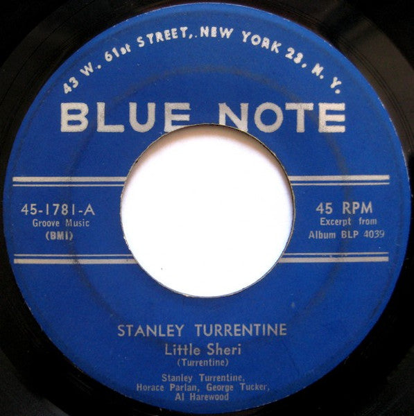 Stanley Turrentine : Little Sheri / Minor Chant (7", Single)