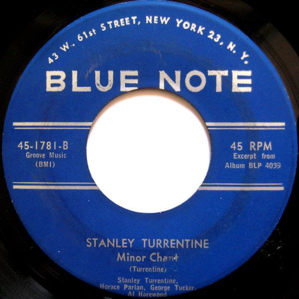 Stanley Turrentine ~ Little Sheri / Minor Chant (Vinyl) - Djungel & Jazz