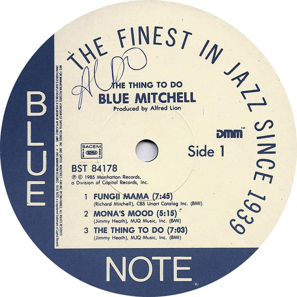 Blue Mitchell ~ The Thing To Do (Vinyl) - Djungel & Jazz