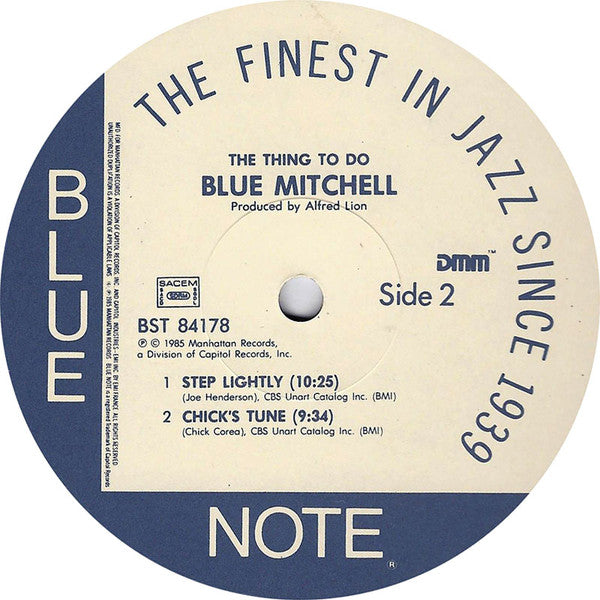 Blue Mitchell ~ The Thing To Do (Vinyl) - Djungel & Jazz