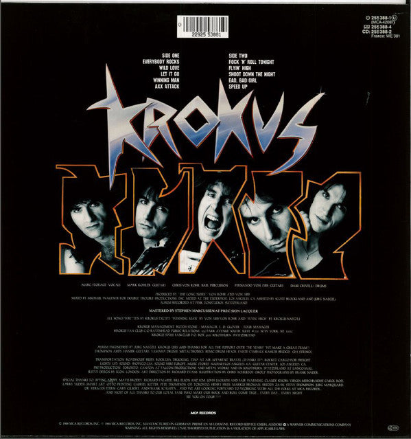 Krokus ~ Heart Attack (Vinyl) - Djungel & Jazz