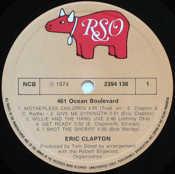 Eric Clapton ~ 461 Ocean Boulevard (Vinyl) - Djungel & Jazz
